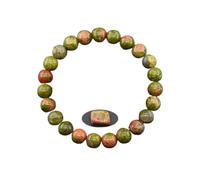OOTMAO Pulseras de cuentas de piedra natural de 8 mm para mujeres y hombres, aportan riqueza, amor, protección energética, cuentas de cristal, pulseras de meditación, talla única, Ágata