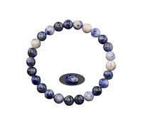 OOTMAO Pulseras de cuentas de piedra natural de 8 mm para mujeres y hombres, aportan riqueza, amor, protección energética, cuentas de cristal, pulseras de meditación, talla única, Ágata