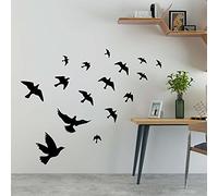 OOTSR 12 calcomanías de pared de pájaros, calcomanías de pared extraíbles para decoración del hogar, murales de PVC, papel pintado para decoración de pared