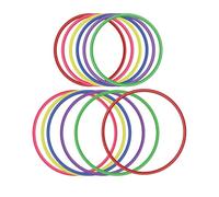 OOTSR 12 Piezas Anillo de plástico para Juego de Lanzamiento de Anillos-22cm y 30cm, Juegos de Práctica de Velocidad y Agilidad, Fiesta, Carnaval, Jardín, Juegos al Aire Libre