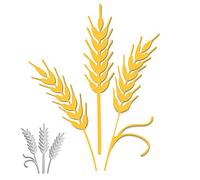 OOTSR 3 Piezas Troqueles Scrapbooking Espigas Trigo, Metal Plantillas Troquelado Dies, Scrapbooking Embossing Cutting Die para Decoración Álbum Recorte Artesanía Papel DIY Manualidad