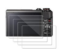 OOTSR (4 Piezas) Protector de Pantalla compatible para Canon G7X Mark II G9X G9XII G7X G5X Protector de Vidrio Templado compatible para G9X G9XII G7X G5X G7X Mark II [Alta definición]