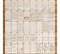 OOTSR 40Pz Plantillas de Letras y Números de Diario, 17,8 x 10,2cm Alfabetos Plantilla Pintura de Dibujo DIY para Cuaderno Bullet Diario, Journal Stencils Decoración para Álbum de Recortes Bricolaje