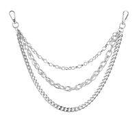 OOTSR Cadena Pantalon Hombre Moda Cadena Pantalones Jeans Cadena Punk Pantalones Cadena Rock Vaquera Cadena para Hombre y Mujer