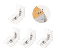 OOTSR Correas de Muebles Seguridad Antivuelco, Anclajes de Pared Sin Taladro Autoadhesivo para Bebé Protección, Soporte de Pared Anti-punta (4 x Adhesivos de anclajes para muebles)
