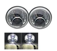 Oougjvce Faro Coche Faros Delanteros LED De 7 Pulgadas, Faro Delantero Para Dodge Para Dakota 2004 Faro Delantero(2 Piece 60w sliver b)
