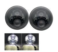 Oougjvce Faro Coche Faros Delanteros LED De 7 Pulgadas, Faro Delantero Para Dodge Para Dakota 2004 Faro Delantero(2 Piece 60w black b)