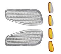Oougjvce Faro Coche Luz LED Señal Giro Dinámica Coche Luces Posición Lateral Intermitente Ámbar 68256049AA 68256050AA Para Jeep Para Renegade BU 2014-2021 2 Piezas Faro Delantero(Claro)