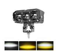 Oougjvce Faro Coche Para M72, Piezas De Motocicleta Coches Camiones SUV UTV Faro Delantero Lente Superbrillante Doble Color Lámpara Antiniebla Conducción Largo Alcance Faro Delantero(1Piece)