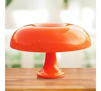 OOWOKS Lámpara LED de Mesa con Forma de Seta, Lámpara de Seta Naranja, 3 Colores de Luz 3000K/4000K/6000K Luces de Escritorio Minimalistas Modernas Mushroom Lamp Retro Lámpara de Mesa Decorativa
