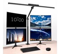 OOWOLF Lámpara de escritorio LED Full Spectrum - 24W 81,5 cm Control de Gestos y Mando a Distancia Iluminación Lámpara de Mesa 5 Modos de Color Antideslumbrante para Multifunción Hogar Oficina