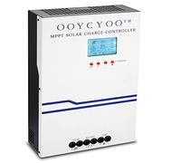 OOYCYOO 100A Controlador de Carga Solar 48V 36V 24V 12V Auto Detección MPPT Regulador de carga solar Lcd Ajustable Entrada FV máxima 150 V para baterías AGM SEL GEL de plomo y litio