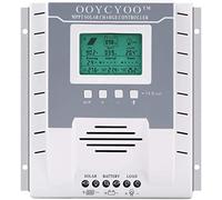 OOYCYOO MPPT 40A Controlador de Carga Solar 12V 24V Automático, MPPT 40A Regulador de Carga Solar con LCD Pantalla puertos USB, Entrada FV máxima 100 V,Apto muchos plomo ácido y litio Baterías