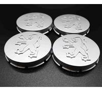OOzie 4 Tapas Centrales de Rueda para Peugeot 205 GTI 65mm,Cappucci Delle Valvole Tapacubos Centrales Cubierta Protectora de Llanta Tapacubos Embellecedores de Ruedas