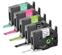 Oozmas Cinta Compatible con Brother P-Touch TZ Tape 12mm 0.47