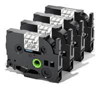 Oozmas Cinta de Etiquetas Compatible con Brother TZe-131 12mm x 8m