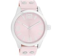 Oozoo Basic Line C11553 - Reloj de pulsera con correa de piel, 47 mm, color rosa y rosa