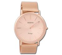 Oozoo Reloj de Pulsera Mujer Oro Rosa Análogo C9343 Vintage Series Acero UOC9343