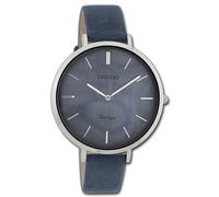 Oozoo Reloj de Pulsera Mujer Vintage Series Analógico Cuero Azul UOC9808A