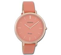 Oozoo Reloj de Pulsera Mujer Vintage Series Analógico Cuero Rosa UOC9806A