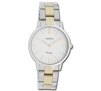 Oozoo Reloj de Pulsera Mujer Vintage Series Análogo Metal Oro Plata UOC20044