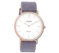 Oozoo Reloj de Pulsera Mujer Violeta Análogo Vintage Series Cuero UOC20152