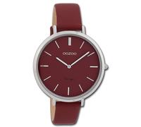 Oozoo Reloj De Pulsera Para Dama Serie Vintage Analógico De Cuero Rojo UOC9807A