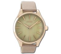 Oozoo Reloj De Pulsera Para Damas Timepieces Analógico De Cuero Beige UOC9502A