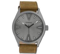 Oozoo Reloj De Pulsera Para Hombre Timepieces Analógico De Cuero Marrón UOC10022