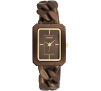Oozoo - Reloj de pulsera para mujer Timepieces, reloj de pulsera para mujer, moderno reloj analógico para mujer, marrón, Correa