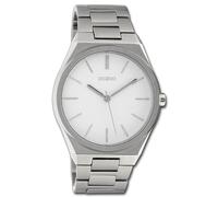 Oozoo Reloj De Pulsera Unisex Serie Vintage Analógico Metal Plateado UOC10335