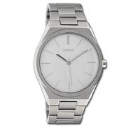 Oozoo Reloj De Pulsera Unisex Serie Vintage Analógico Metal Plateado UOC10336