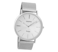 Oozoo Reloj Mujer Plata Analógico C9340 Vintage Series Pulsera Acero Inoxidable