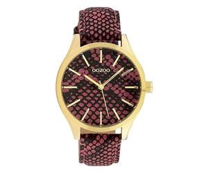 OOZOO Timepieces Brugundy horloge C10433 (42 mm)