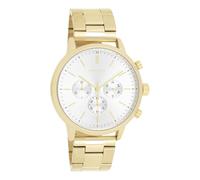 Oozoo Timepieces - Reloj de pulsera para hombre con correa de metal, dorado/plateado