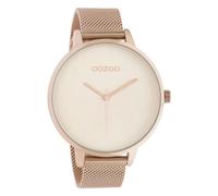 Oozoo Timepieces UOC10864 - Reloj de pulsera analógico para mujer, de metal, color oro rosa, Oro rosa-amarillo claro