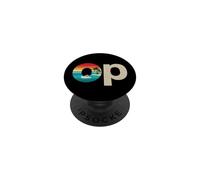 Op Ocean Vintage Pacific Ocean Beach Sun Palm Trees Retro PopSockets PopGrip Adhesivo