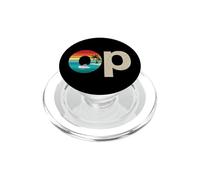 Op Ocean Vintage Pacific Ocean Beach Sun Palm Trees Retro PopSockets PopGrip para MagSafe