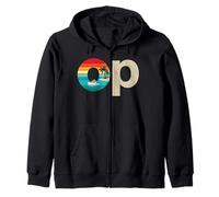 Op Ocean Vintage Pacific Ocean Beach Sun Palm Trees Retro Sudadera con Capucha