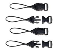 OP/TECH USA 1301082 Mini QD Loops - 1,5 mm - Conectores de sistema (negros) - Juego para c?maras, tel?fonos m?viles y binoculares