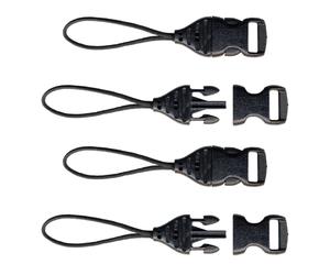 OP/TECH USA 1301082 Mini QD Loops - 1,5 mm - Conectores de sistema (negros) - Juego para c?maras, tel?fonos m?viles y binoculares