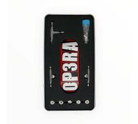 Op3ra Pro - Diapasón completo de madera de arce de 34 x 96 mm, 5 capas, hecha a mano, cubierta premium, impresión UV, ejes individuales sólidos, camiones profesionales y 5 ruedas de rodamiento de