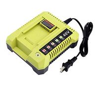 OP401 - Cargador de batería de 40 voltios para batería de litio Ryobi de 40 V OP4015 OP4026 OP4026A OP4030 OP4040 OP4050 OP4050A OP4060 OP40261 OP40301 OP40401 OP40500 1 OP400. 601