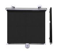 Opaco Retráctiles Persiana Enrollable Con Ventosa Estores Enrollables De Protección Solar Cortinas Aislantes Sin Taladrar Parasol Telescópica Pantalla De Privacidad(Black dot,40*60cm(16*24in))