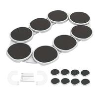 Opaeroo Bandeja Giratoria Expandible Para Comedor, 360 ° Antideslizante Y Resistente Al Calor, Fácil De Montar, Para Reuniones Familiares Y Fiestas. 8 plate set