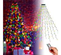 OPAHUTER Cadena de Luces para Árbol de Navidad, 2M 280 LED Luz Cadena Ligera Navideña con Mando, 8 Modalità Luces de Arbol Decorativas de Navidad, Impermeable IP44 para Celebrar (color, 2M)