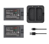 OPAHUTER - Paquete de 2 baterías Recargables de 3,65 V, 6040 mAh, 22,046 WH para Timbre con vídeo Ring, batería Compatible con Timbre con vídeo 2/3/3+/4, cámara con Foco y Mirilla, cámara Stick Up