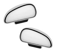 Opaltool 2pcs Espejo de Punto Ciego del Coche de Gran Angular Ajustable Espejo Auxiliar Retrovisor de 360 Grados Espejo Retrovisor Lateral Coche de Curvo para Coche Camión SUV RV Van