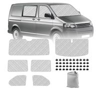 Opaltool 6 Pezzi Oscurante Termico Interno per VW T5 T6 Kombi | Parasole per Parabrezza Resistenti ai Raggi UV per la Privacy e il Controllo della Temperatura