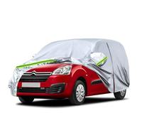 Opaltool Cubierta Completa del Coche para Citroen Berlingo 2008-2018, LWB Fundas para Coche Exterior con Cremallera en la Puerta, Cierre y Bandas a Prueba de Viento para Protección Polvo Sol Nieve